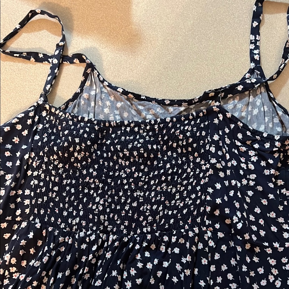 GAP Navy and White Polka Dot Mini Dress - Picture 8 of 8